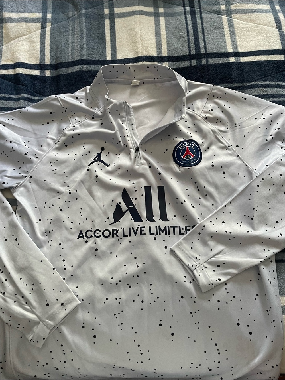 Paris Saint-Germain x Jordan White Speckled Training Top